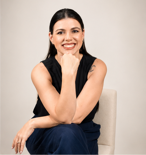 Aileen Abello Rivera, LMHC, in her therapy office